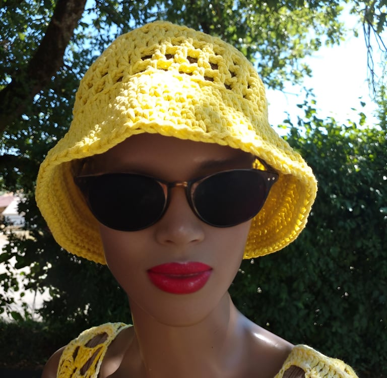 Chapeau au crochet Bobbysol de Cachalabibi
