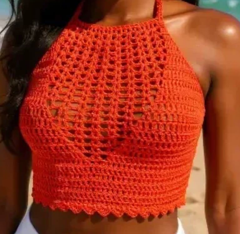 Top Sabranka fait main au crochet par Cachalabibi