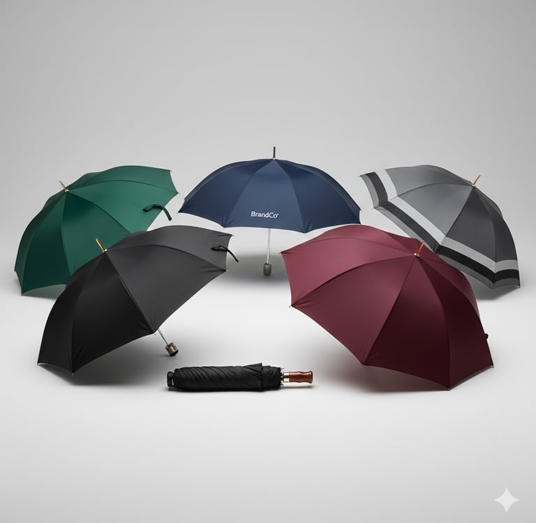 Variasi Model dan Warna Payung