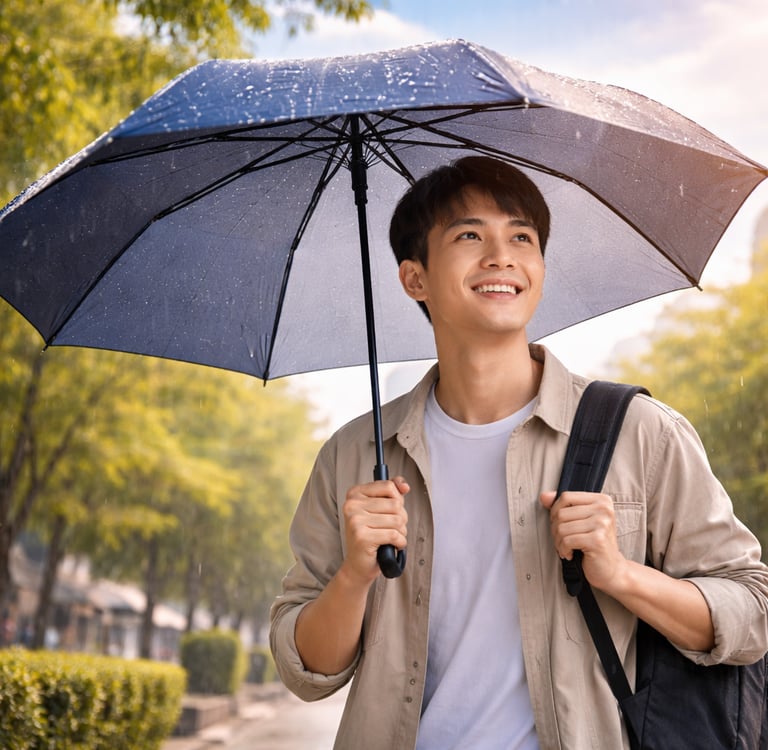 Hujan saat langit cerah