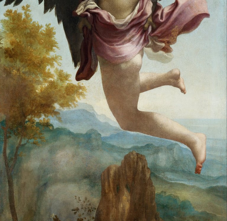 Jupiter and Ganymede by Antonio Allegri Correggio (c. 1532)
