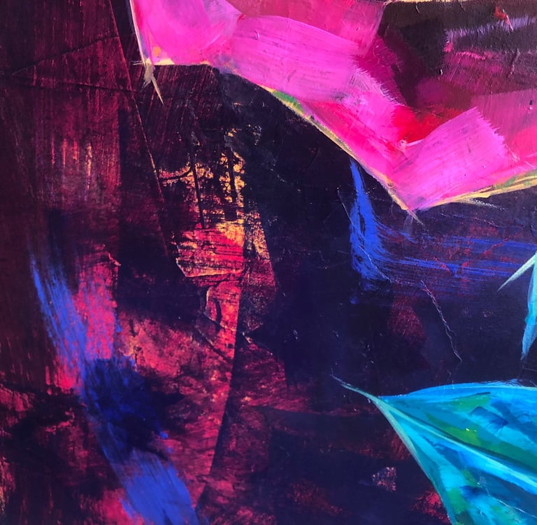 an abstract painting of uncertainty and doubt