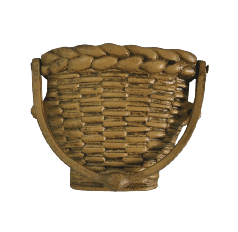 a basket weaved basket with a basket weave