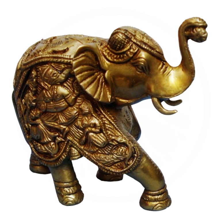 brass elephant