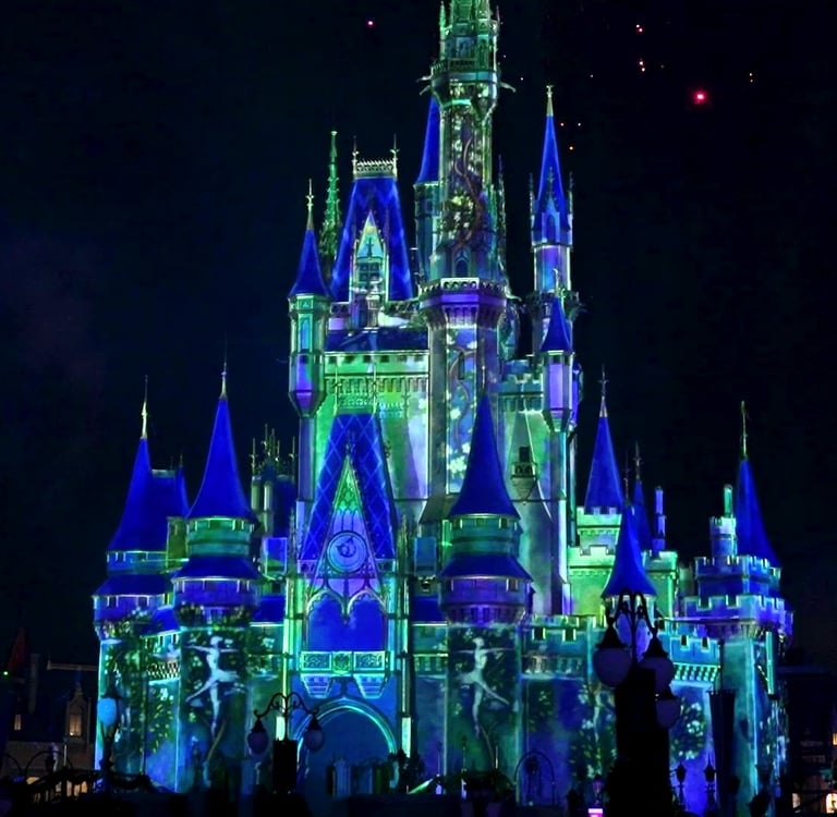 The Frozen Holiday Surprise (Magic Kingdom) - castle view