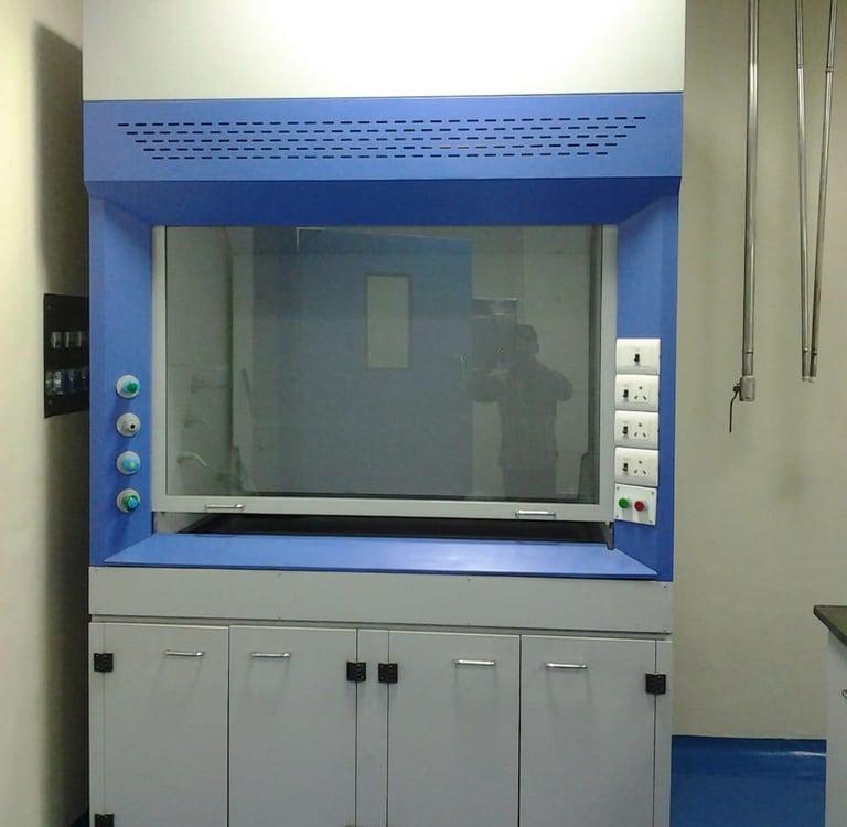 Fume hood designed for pharma clean room safety