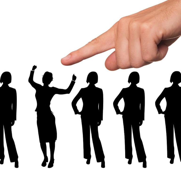 Being chosen in a line up