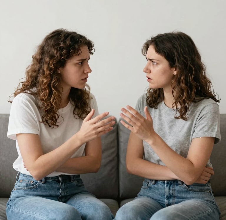 A calm, tidy counselling room with soft natural light and a comfortable chair.
