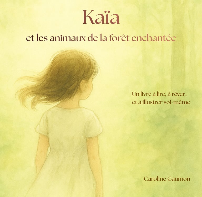 Couverture du livre Kaïa et les animaux de la forêt enchantée – livre jeunesse créatif dès 6 ans