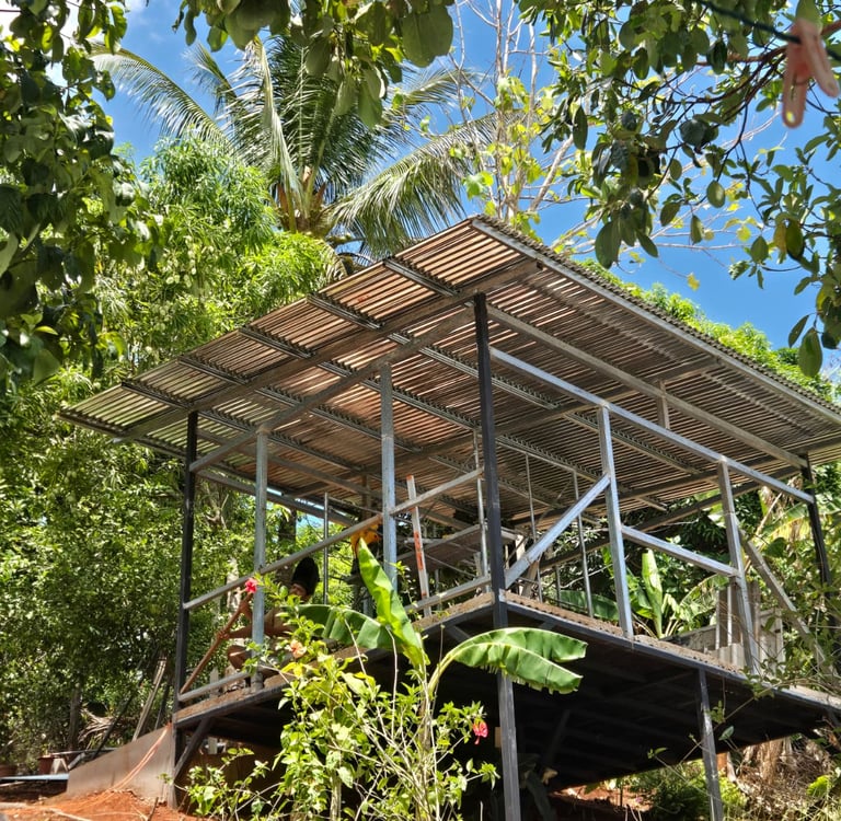 Metal structure for apartment in samara, guanacaste