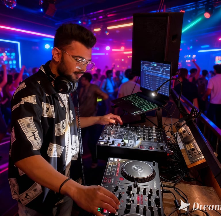 Rick indisch official image performing DJ live berlin