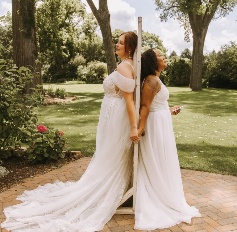 LGBTQ+ Friendly. No first look but a first touch before your big day.