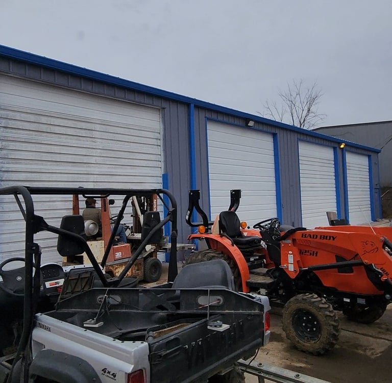 Fresh painted warehouse, commercial