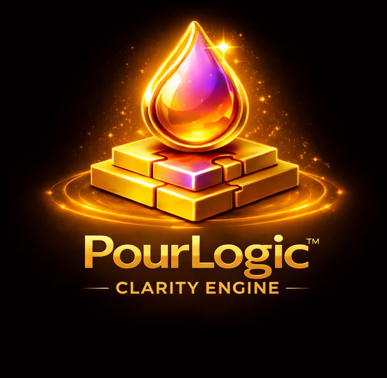 Pour Logic Clarity Engine showing system used to define brand message and positioning