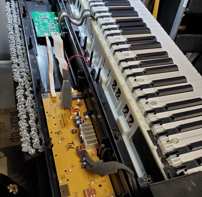 Digital piano diagnosis and repair