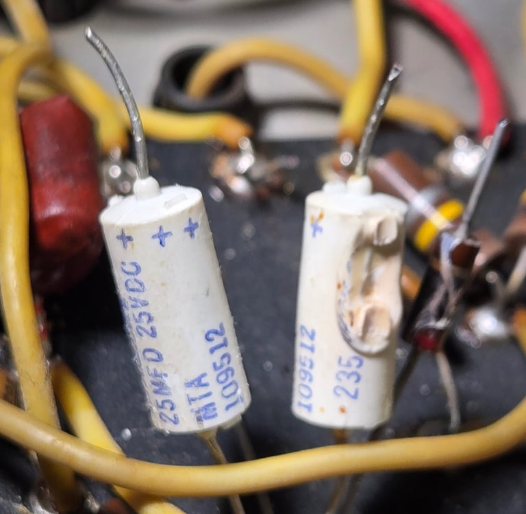 Amplifier component replacement and thorough cleaning and restoration