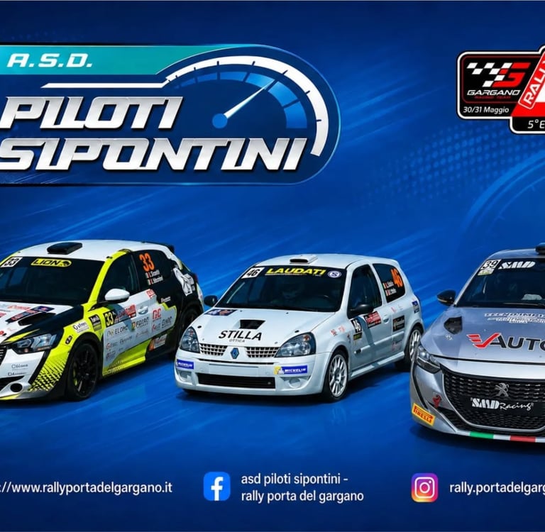 PILOTI SIPONTINI PRONTI PER IL 5°RALLY COSTA DEL GARGANO