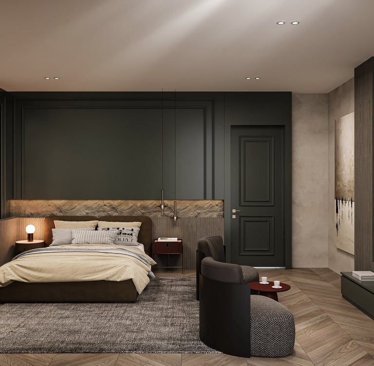 Villa E. Antalya çağdaş genç odası iç mekan tasarımı-La Féra Interior Design.