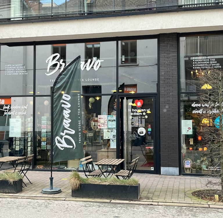 Foto van de conceptstore en koffiebar Braavo te Deinze