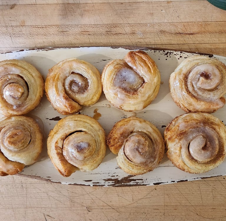 South Cliff Inn's homemade mini cinnamon rolls