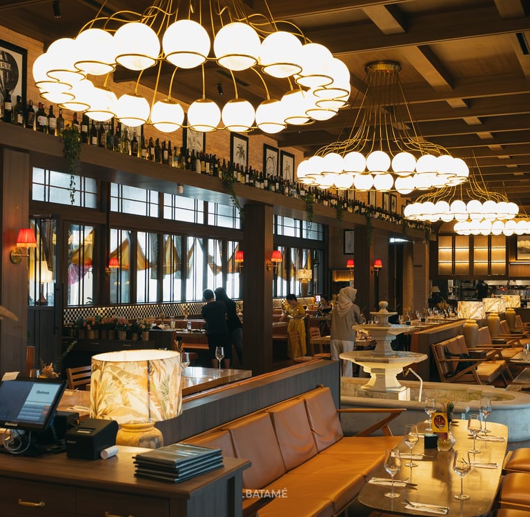 a classic luxury interior at Garden Bay Batam