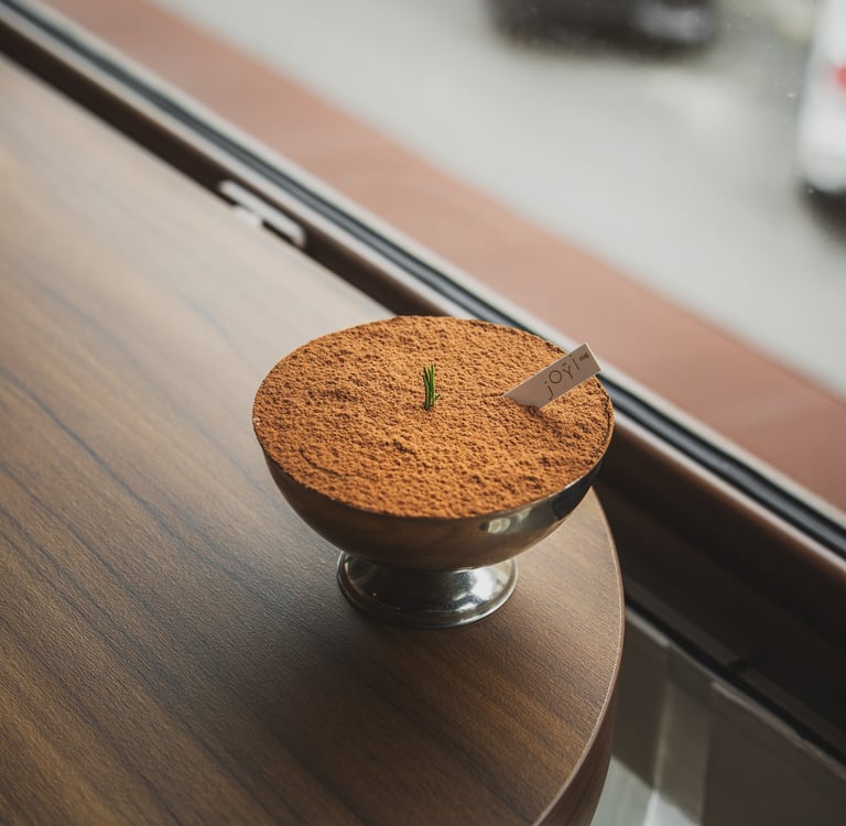Tiramisu bowl at Joyi Cafe Batam