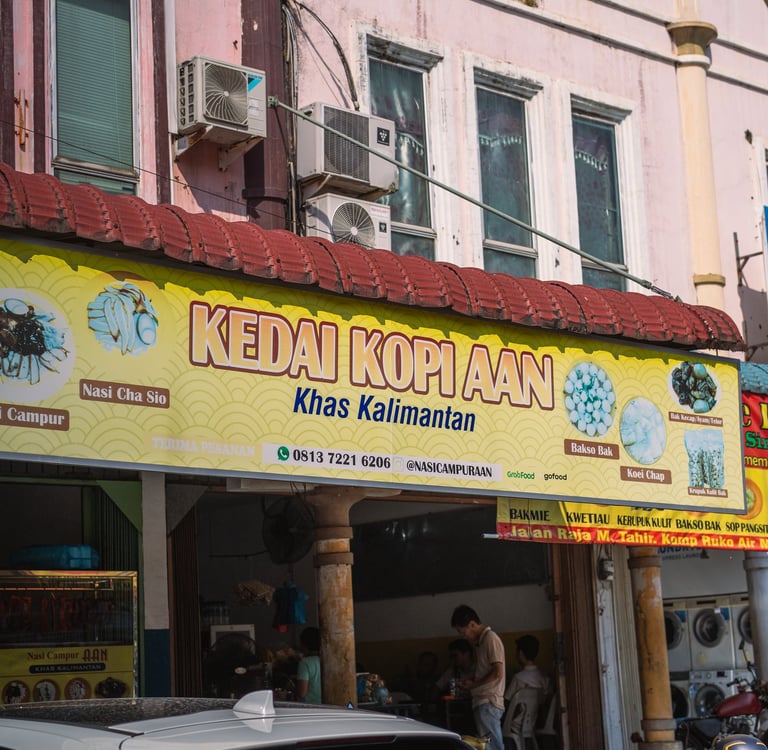 exterior of Kedai Kopi Aan at Batam