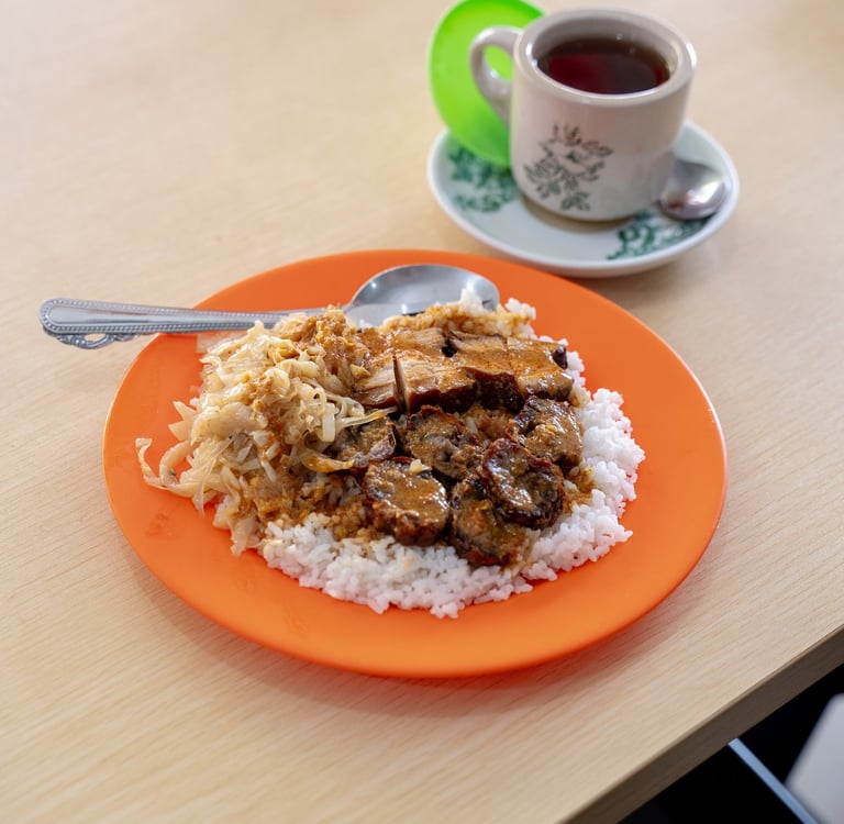 Nasi Kari or Curry Rice at Nasi Kari Ali Batam