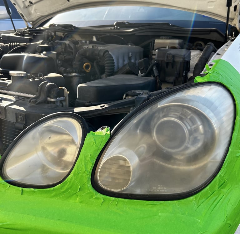 2004 gs 300 yellow headlights
