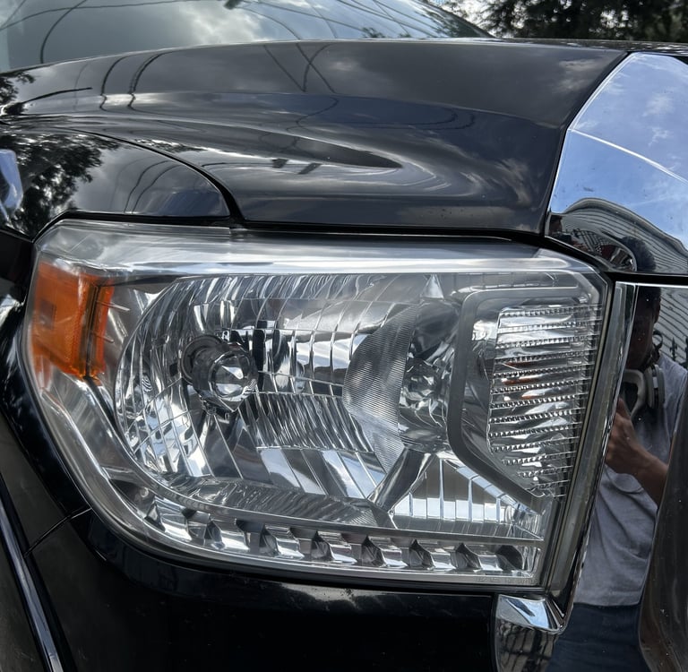 clear restored 2017 Toyota Tundra headlights
