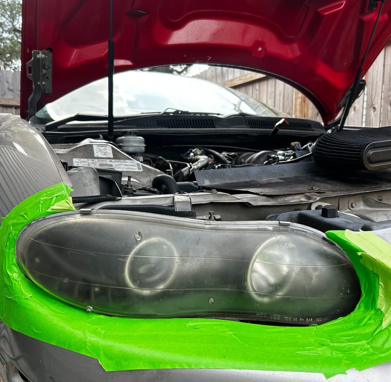 1996 Chevrolet Camaro foggy headlights