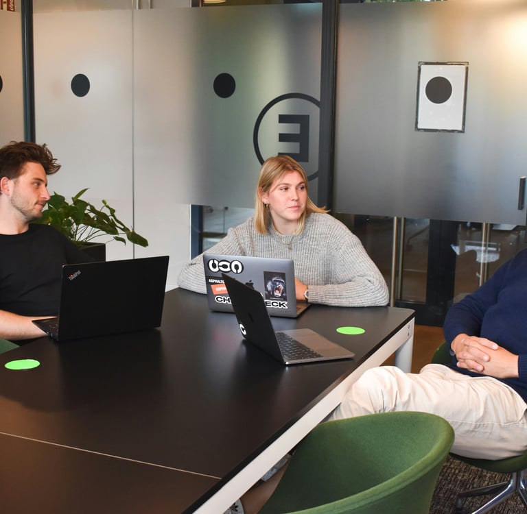 Team working on their GTM