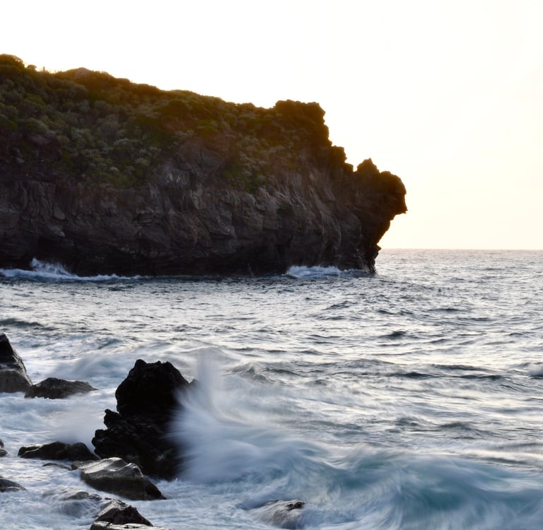 Mare mosso a Salina, Isole Eolie