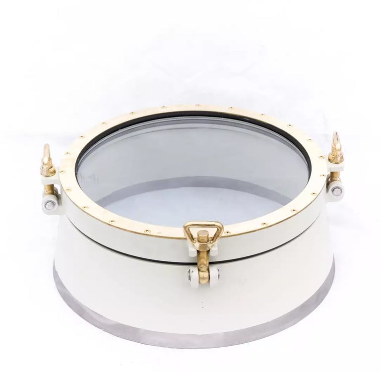 Algemeen overzicht van de robuuste 450mm staal/messing patrijspoort