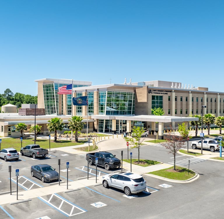 Drone image of VA hospital in Tallahassee