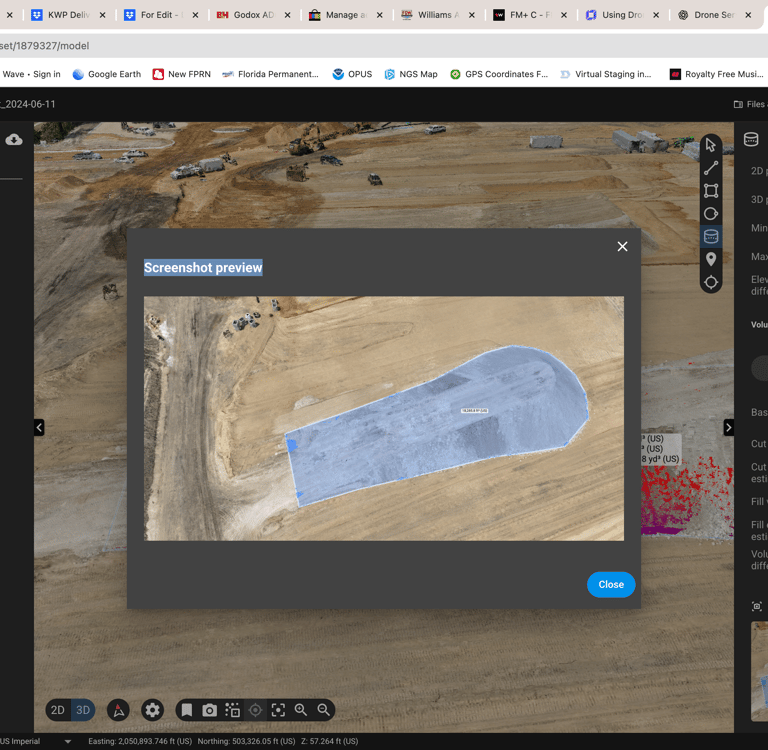 we use software to help analyze site images for volume and measurement