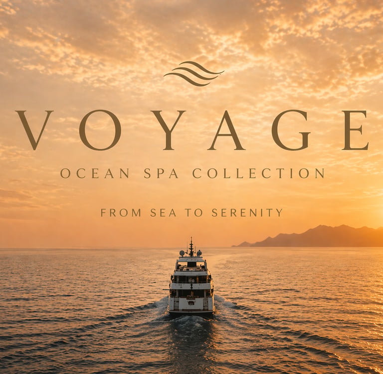 Luxury ocean spa experience at sunset