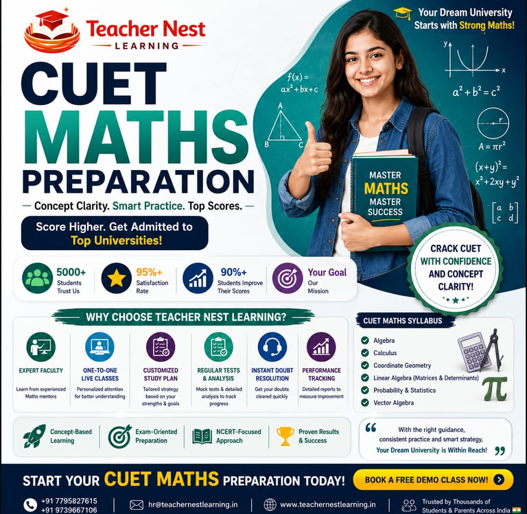 CUET maths preparation guide
