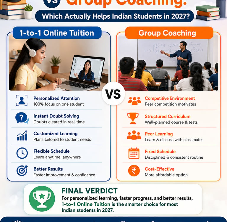 1-to-1 Online Tuition vs Group Coaching