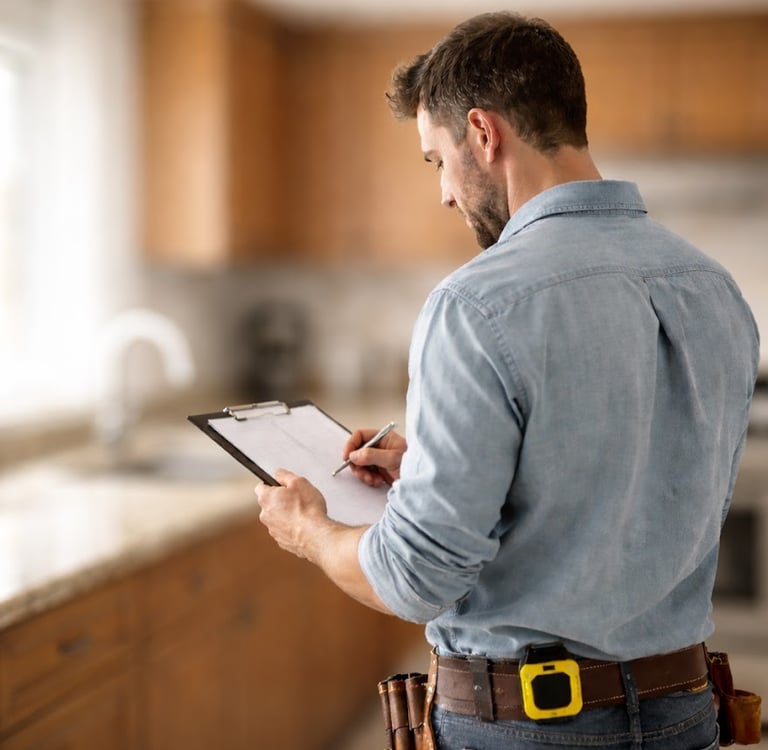 Contractor preparing bids for side-by-side comparison with RenoPLNR bid comparison tool