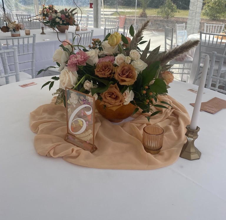 Dusty Romantic Boho Centerpiece