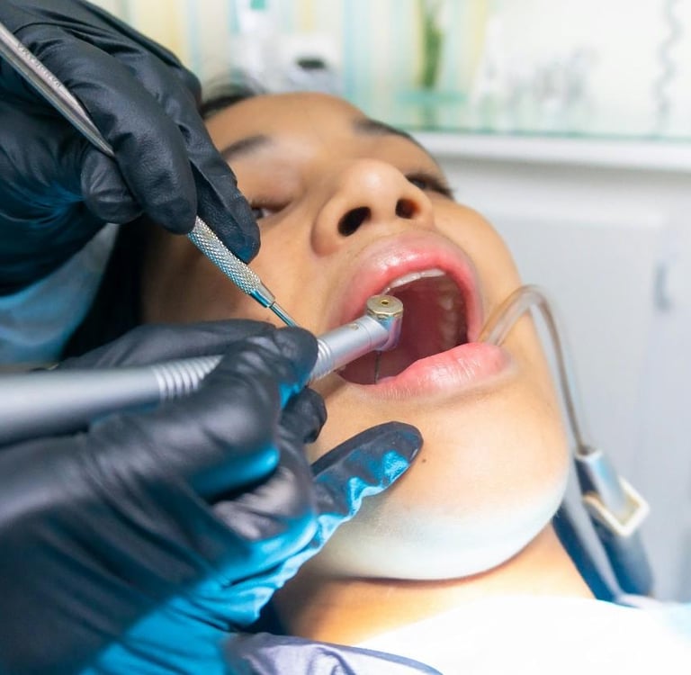 Orthodontist reviewing Invisalign treatment with a patient in a Colorado Springs orthodontic office