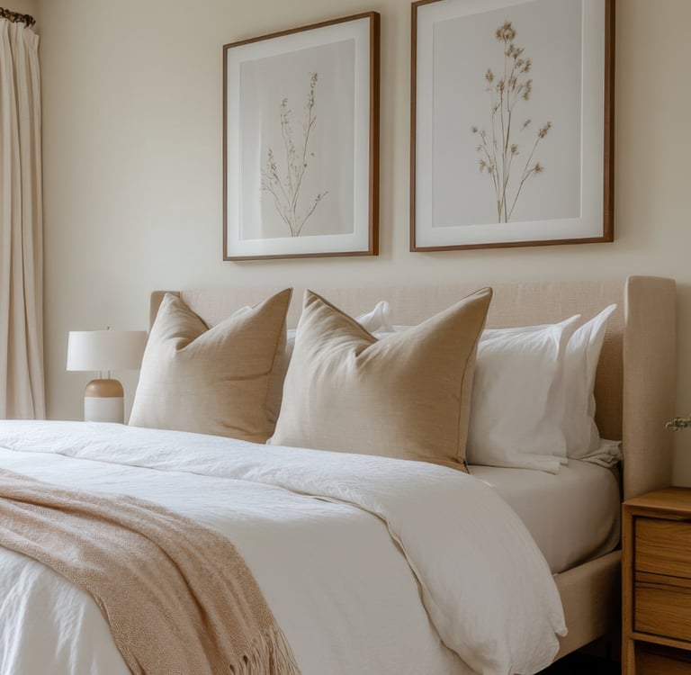 choose warm colours for bedrooms