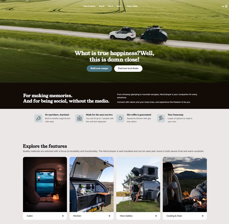 HeroCamper – kompaktowa przyczepa wyprawowa klasy premium