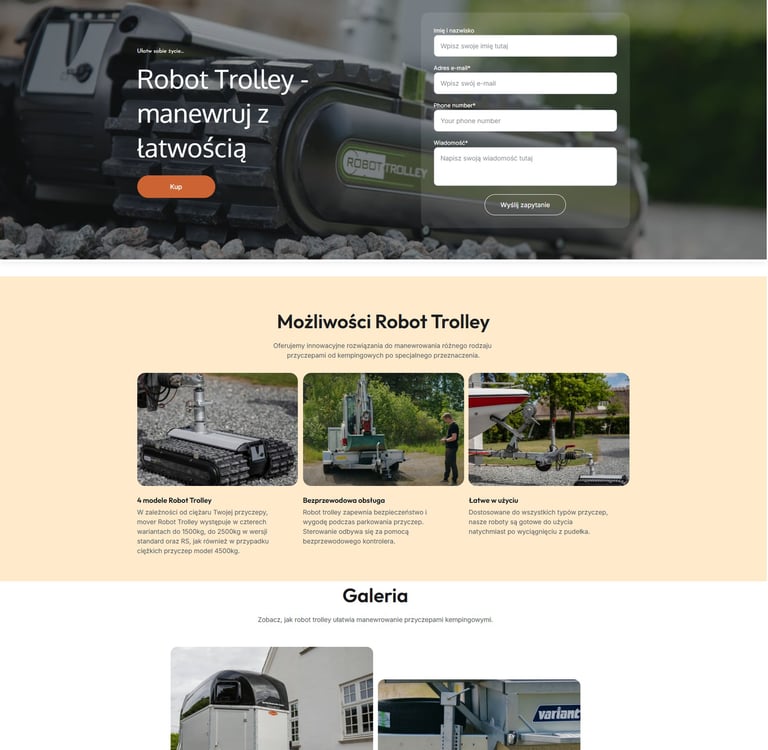 RobotTrolley.pl – strona moverów do przyczep marki HeroCamper