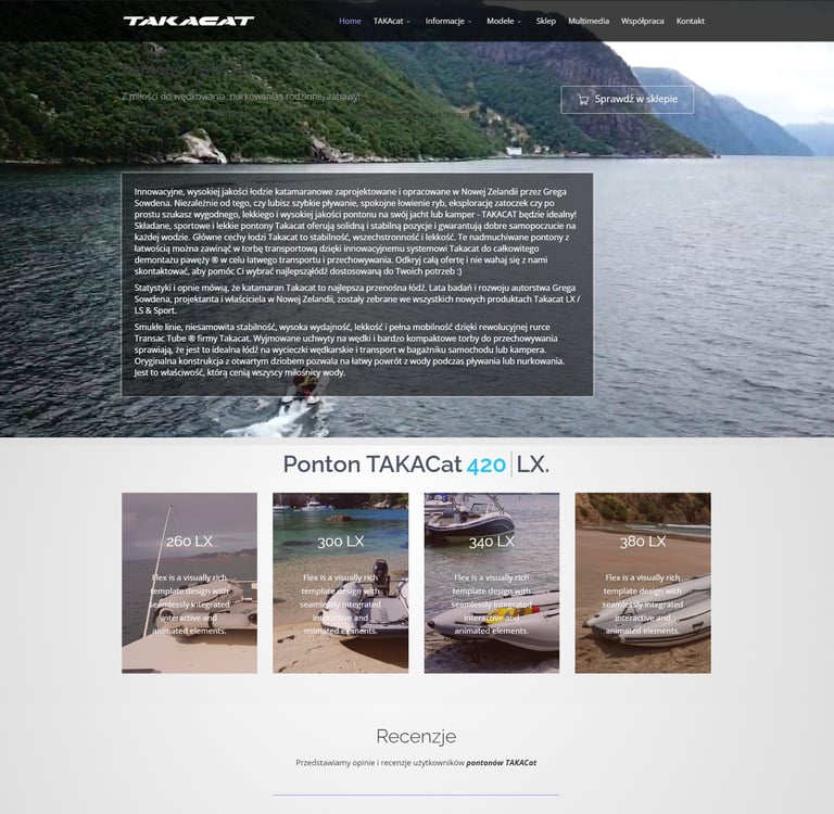PontonTakacat.pl – strona nowozelandzkich pontonów katamaranowych
