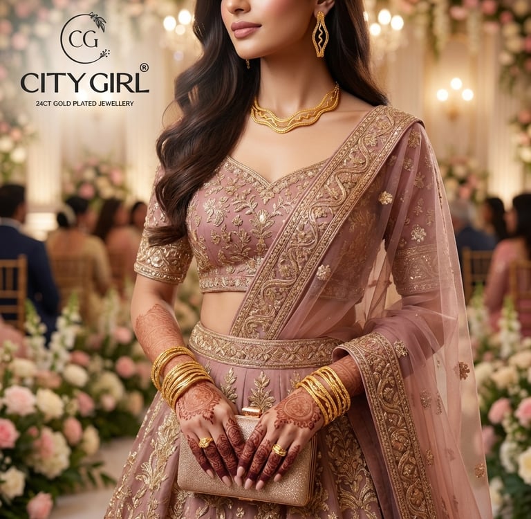 goldcoveringbangles.com - City Girl Jewellery - Party Wear Kangans - 18K Gold Plated Bangles