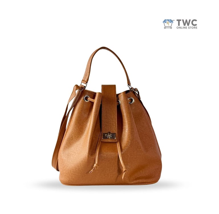 Cara Bucket Bag (Tan) Ladies Leather Bag