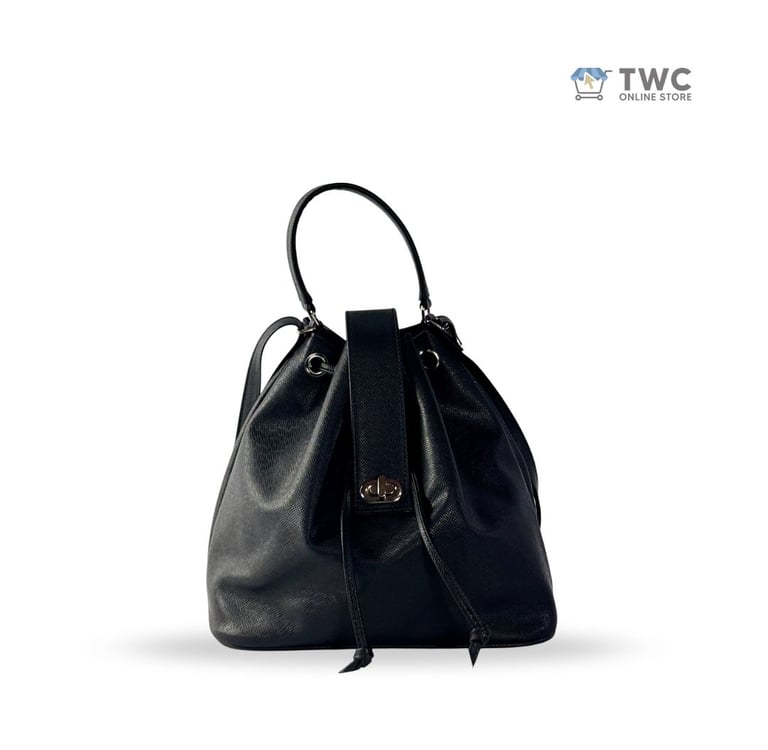 Cara Bucket Bag Ladies Leather Bag Black