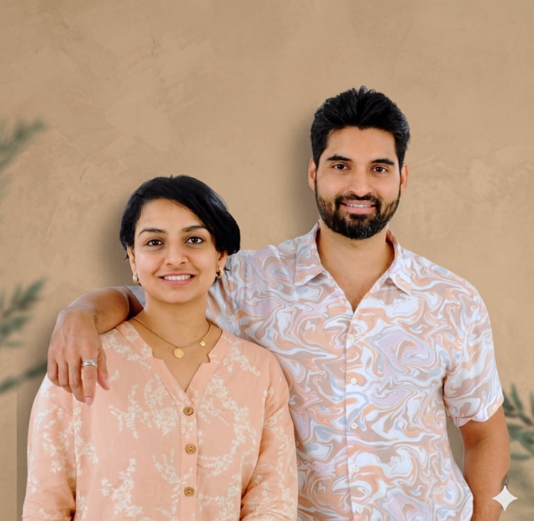 Mita Menezes & Rohan Fernandes, founders of Turtle Balance & relationship experts